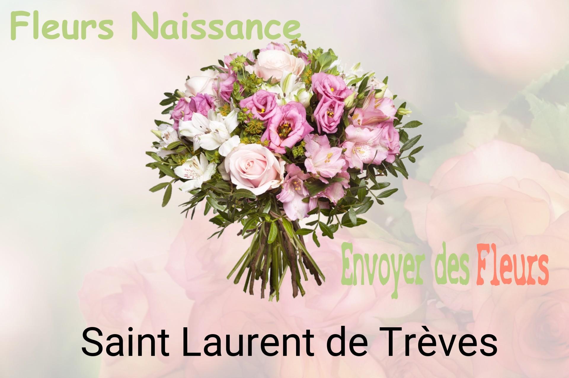 Bouquet de fleurs de naissance livré à Saint-Laurent-de-Trèves